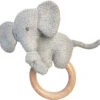 NATTOU Greifling Elefant, Mit Holzgriff