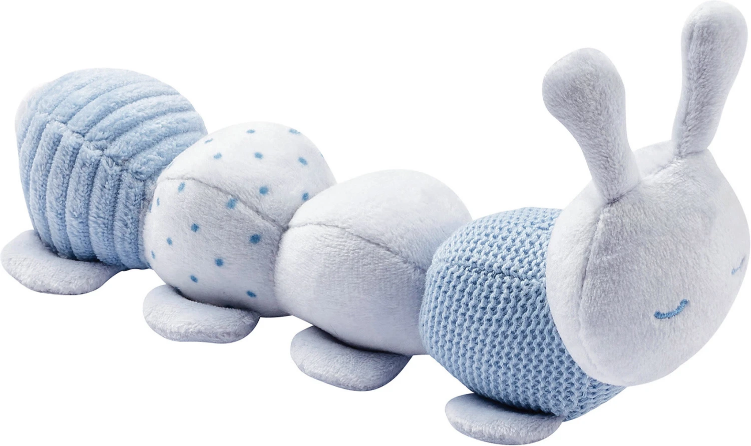 NATTOU Raupe Mit Aktivitäten Blau 3 NATTOU Raupe Mit Aktivitäten Blau