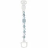 Nattou Schnullerkette, Hellblau-weiss