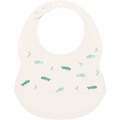 Nattou Silicon Lätzchen Bedruckt Beige