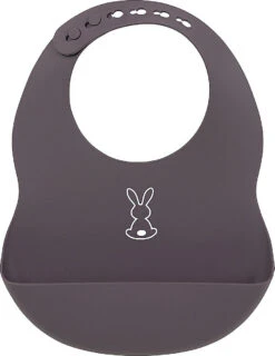 NATTOU SILICON Silikon Lätzchen Aubergine