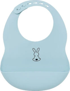 NATTOU SILICON Silikon Lätzchen Hellblau