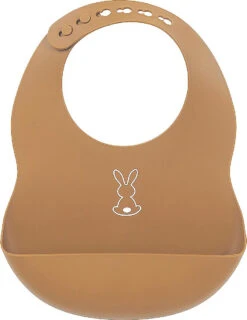 NATTOU SILICON Silikon LätzchenTerrakotta