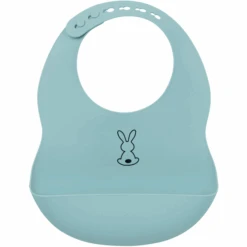 Nattou Silikon Lätzchen Hellblau