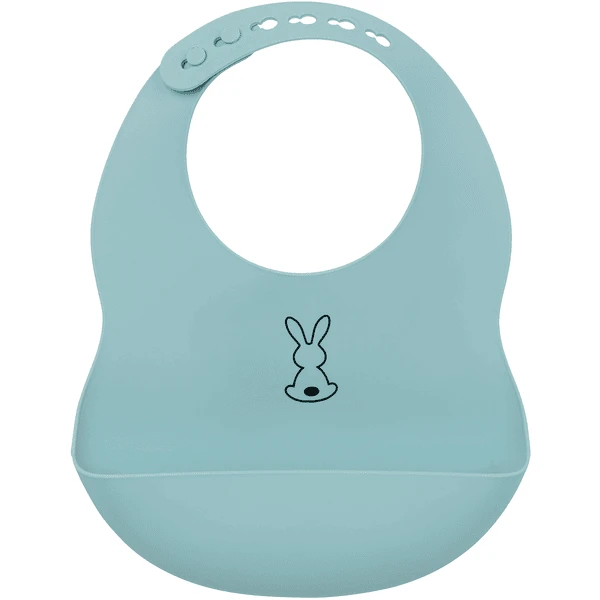 Nattou Silikon Lätzchen Hellblau 2 Nattou Silikon Lätzchen Hellblau