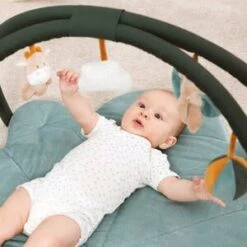 NATTOU Spielbogen Krabbeldecke Luna & Axel In Blau -NATTOU nattou spielbogen krabbeldecke luna and axel in blau 4