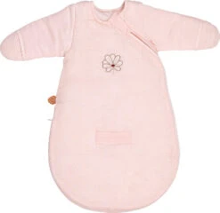 NATTOU SUSIE & BONNIE Schlafsack 60 Cm Winter Wickeln Blassrosa Mit Ärmel Und...