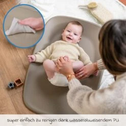 NATTOU Wickel-Set Mit Wickelunterlage Softy & Windeleimer In Braun -NATTOU nattou wickel set mit wickelunterlage softy and windeleimer in braun 6