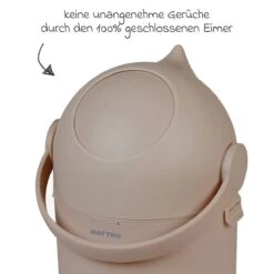 NATTOU Wickel-Set Mit Wickelunterlage Softy & Windeleimer In Braun -NATTOU nattou wickel set mit wickelunterlage softy and windeleimer in braun 9